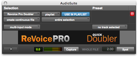 Audio Suite Doubler